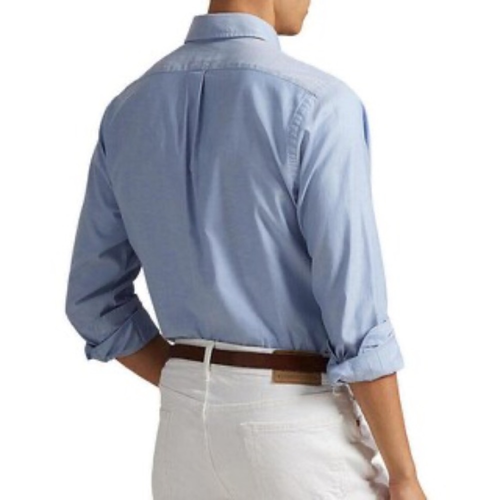 Ralph Lauren light blue cotton Oxford long-sleeve button-down shirt.Size 2XB NEW - Picture 2 of 13